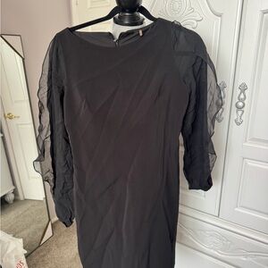 Elie Tahari Black Long Sleeve Dress